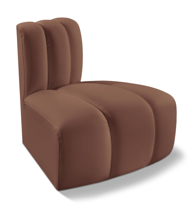 Arc - Faux Leather Reverse Corner Chair - Simple Home Plus
