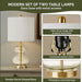 Ellipse - Table Lamp (Set of 2) - Gold - Simple Home Plus