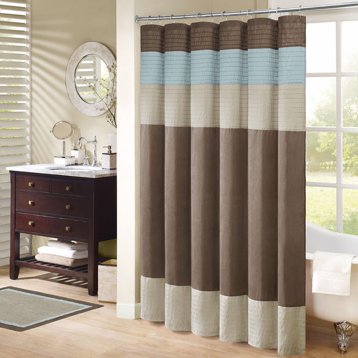 Amherst - Shower Curtain - Blue - Simple Home Plus