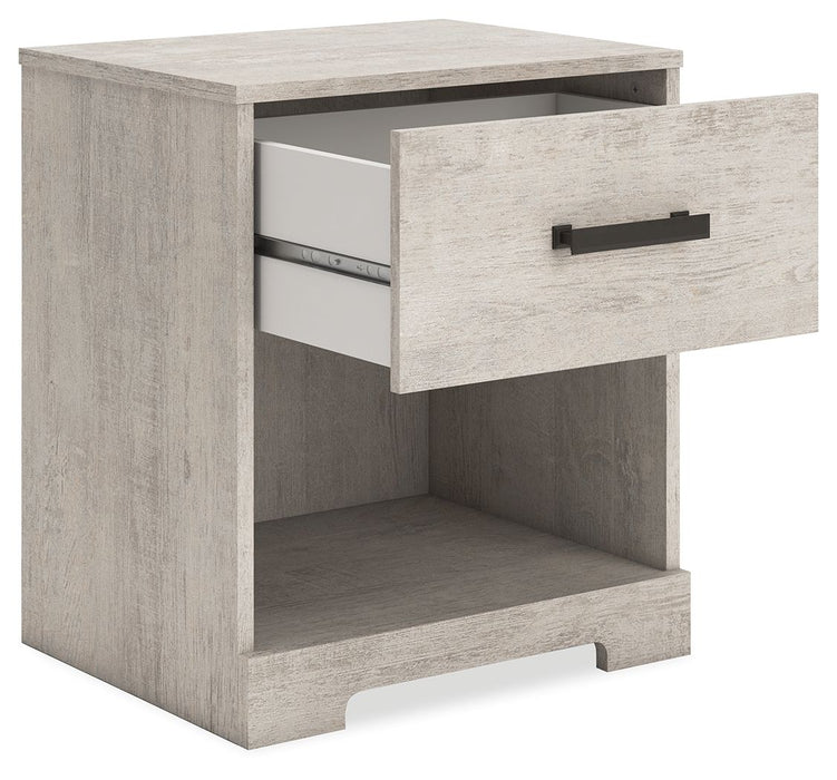 Shawburn - Gray - One Drawer Night Stand - Simple Home Plus