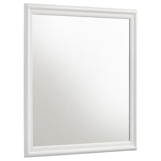 Louis Philippe - 38.25" Dresser Mirror - White - Simple Home Plus