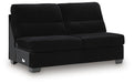 SimpleJoy - Armless Loveseat - Onyx - Simple Home Plus