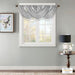 Elena - Waterfall Embellished Valance - Silver - Simple Home Plus