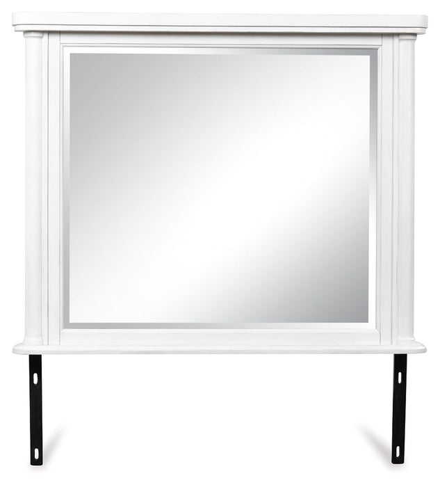 Rowlenstown - Bedroom Mirror - Antique White - Simple Home Plus