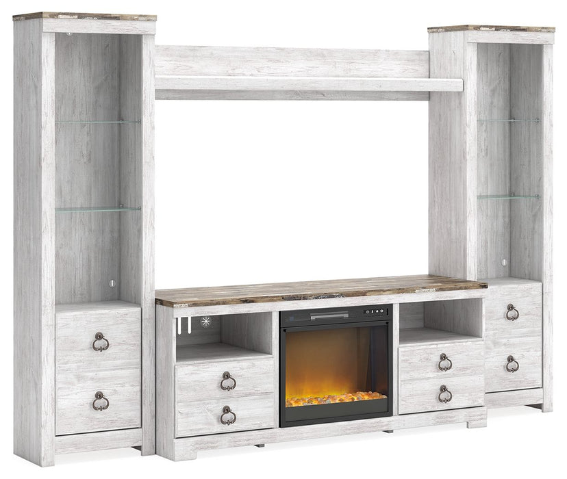 Willowton - Entertainment Center With Fireplace Option - Simple Home Plus