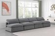 Comfy - Velvet Modular Armless Sofa 4 Seats - Simple Home Plus