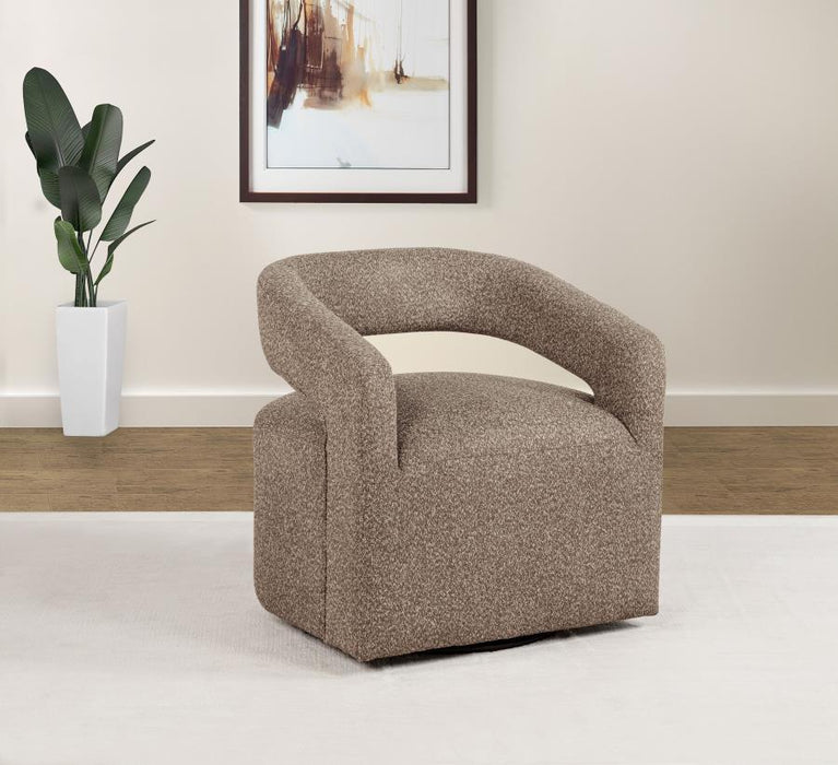 Westhill - Boucle Upholstered Swivel Accent Chair - Simple Home Plus
