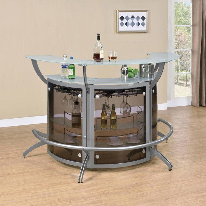 Dallas - 3-Piece Curved Freestanding Home Bar Cabinet - Simple Home Plus