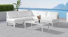Nizuc - Outdoor Patio 5 Piece Modular Sectional With White Frame - Simple Home Plus
