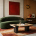 Ravenna - Genuine Travertine Top And Oak Wood Base Table - Simple Home Plus