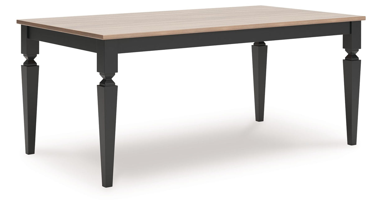 Brenkerton - Grayish Brown / Black - Rectangular Dining Room Table - Simple Home Plus