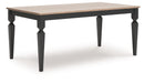 Brenkerton - Grayish Brown / Black - Rectangular Dining Room Table - Simple Home Plus