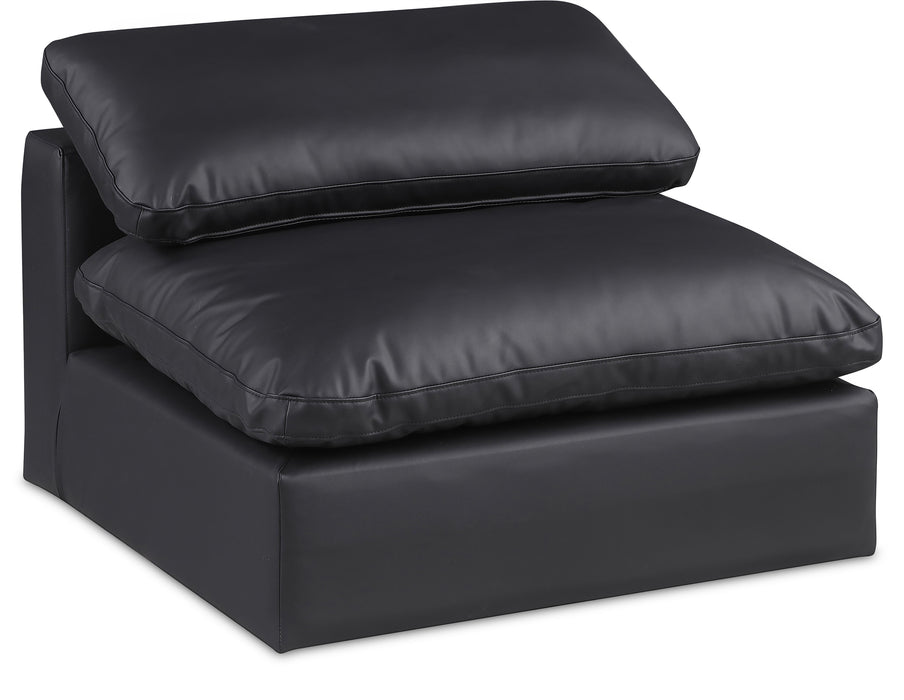 Comfy - Faux Leather Armless Chair - Simple Home Plus