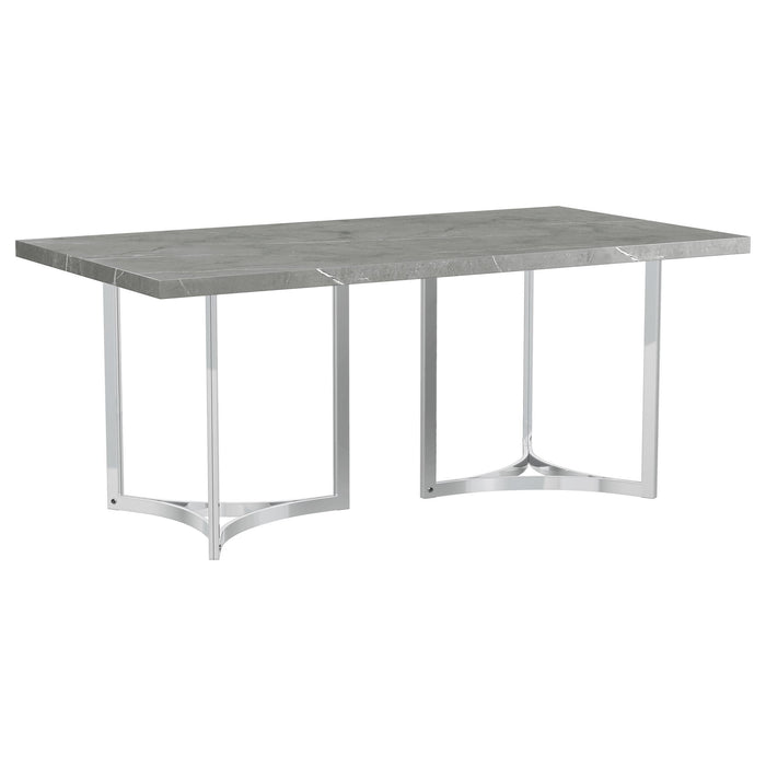 Sterling - Rectangular Dining Table - Gray - Simple Home Plus