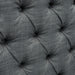 Amelia - Upholstered Wingback Headboard With Button Tufting & Nailhead Trim Woven - Dark Gray - Simple Home Plus