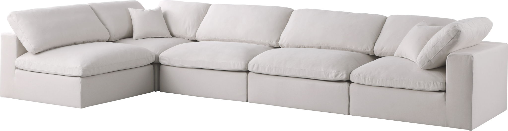 Plush - 5 Piece Modular Sectional - Simple Home Plus
