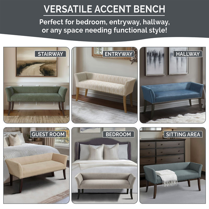 Welburn - Accent Bench - Taupe Multi