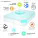 Gel Memory Foam Hypoallergenic Cooling Mattress Topper - Blue - Simple Home Plus
