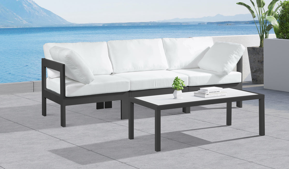 Nizuc - Outdoor Patio 3 Seat Modular Sofa With Gray Frame - Simple Home Plus
