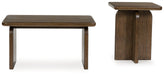 Shawbeck - Medium Brown - Occasional Table Set (Set of 2) - Simple Home Plus