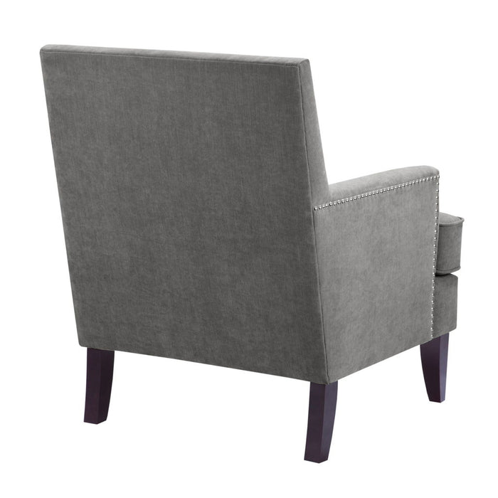 Colton - Track Arm Club Chair - Gray - Simple Home Plus