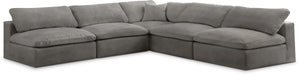 Cozy - 5 Piece Modular Corner Armless Sectional - Simple Home Plus