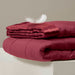 Windom - Lightweight Down Alternative Blanket With Satin Trim - Burgundy - Simple Home Plus
