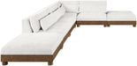 Turin - Chenille Fabric Upholstered Modular Sectional - Cream - Simple Home Plus