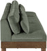 Turin - Chenille Fabric Upholstered Modular Sectional - Green - Simple Home Plus