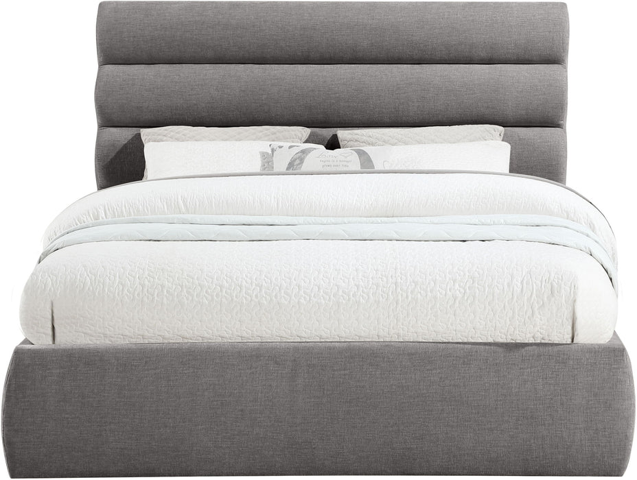 Adam - Chenille Fabric Bed With 52" Headboard - Simple Home Plus