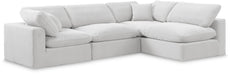 Comfy - 4 Piece Velvet Modular Armless Sectional - Simple Home Plus
