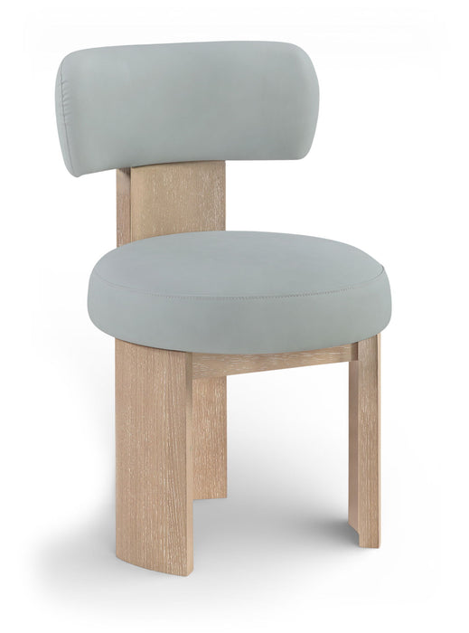 Atelier - Vegan Leather Upholstered Dining Chair (Set of 2) - Painted Natural Frame - Simple Home Plus