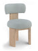 Atelier - Vegan Leather Upholstered Dining Chair (Set of 2) - Painted Natural Frame - Simple Home Plus