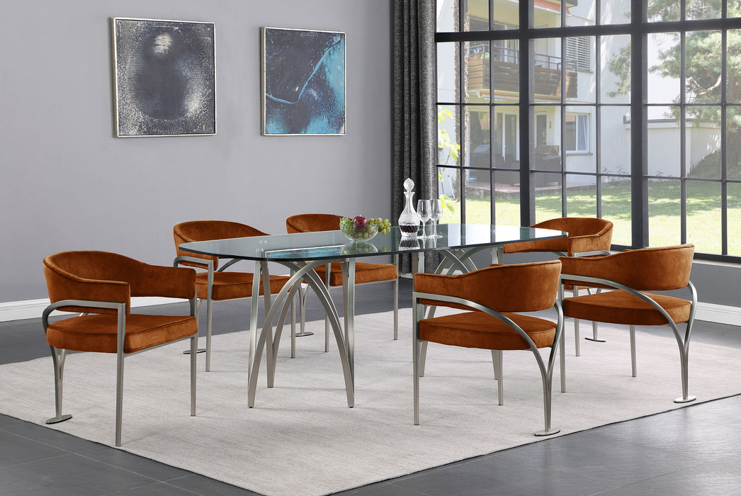 Madelyn - Dining Chair (Set of 2) - Brushed Chrome - Simple Home Plus