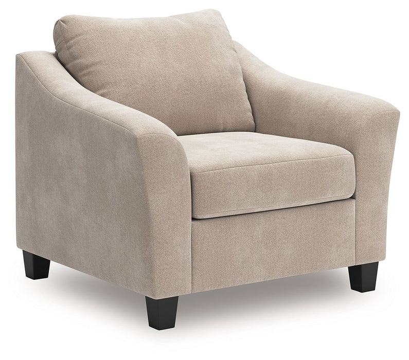 Willarae - Taupe - 2 Pc. - Chair And A Half, Ottoman - Simple Home Plus