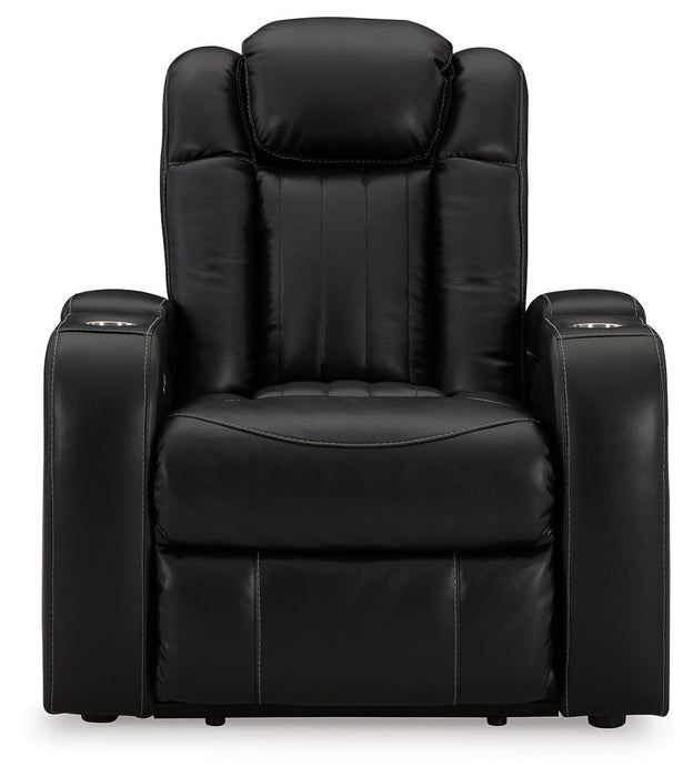 Caveman Den - Midnight - Power Recliner/ Adj Headrest - Simple Home Plus