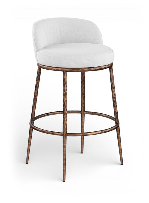 Ferro - Performance Fabric Upholstered Bar Stool - Antique Bronze - Simple Home Plus