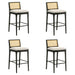 Tobias - Coastal Modern Wood Bar Height Kitchen Bar Stool - Simple Home Plus