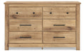 Makidern - Six Drawer Dresser - Simple Home Plus