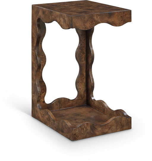Vassa - Burl Veneer End Table - Simple Home Plus