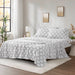 Micro Fleece - Queen Sheet Set - Gray Geo - Simple Home Plus