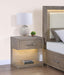 Kenora - 1-Drawer Nightstand Bedside Table - Barley Brown - Simple Home Plus