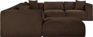 Shaggy - 7 Piece Modular U-Shaped Sectional With Ottoman - Simple Home Plus