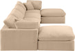 Comfy - 6 Piece Velvet Modular Double Chaise Sectional - Simple Home Plus