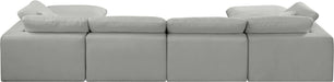 Comfy - 6 Piece Linen Modular Double Chaise Sectional - Simple Home Plus