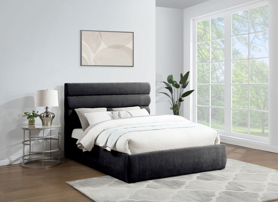 Adam - Chenille Fabric Bed With 52" Headboard - Simple Home Plus