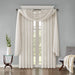 Harper - 144" Solid Crushed Scarf Sheer - White - Simple Home Plus