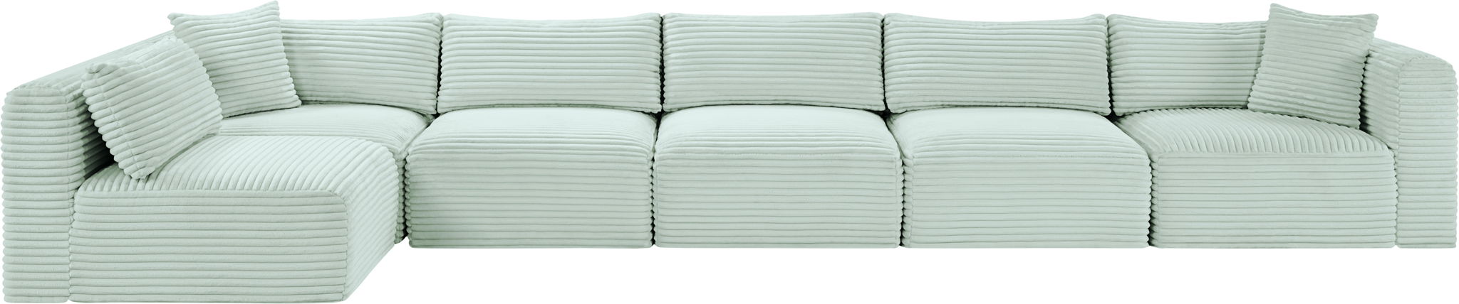 Shaggy - 6 Piece Modular Sectional - Simple Home Plus