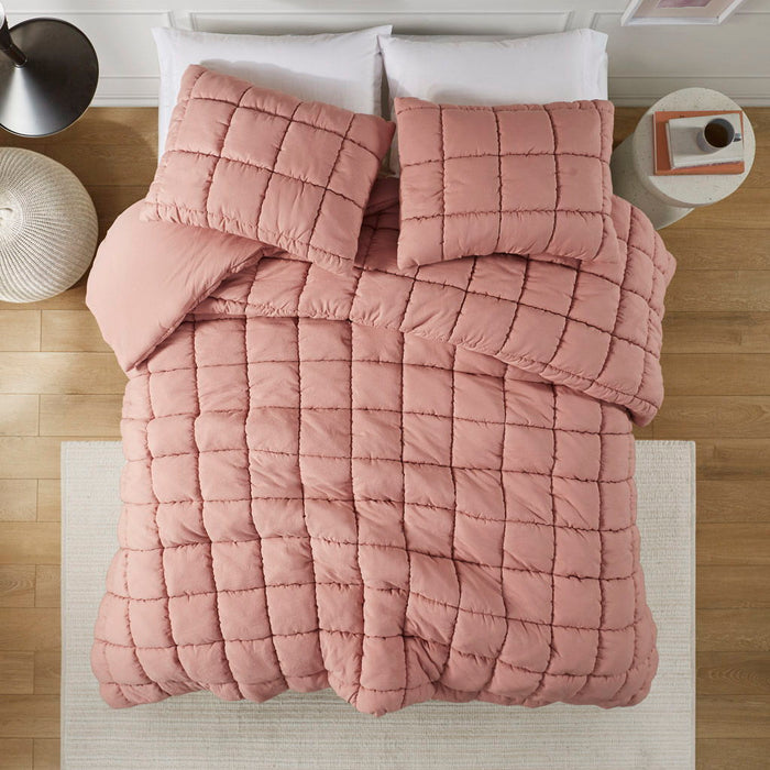 Dream Puff - Down Alternative Comforter Set - Pink - Simple Home Plus