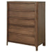 Maderia - 5-Drawer Chest Of Drawers - Walnut - Simple Home Plus